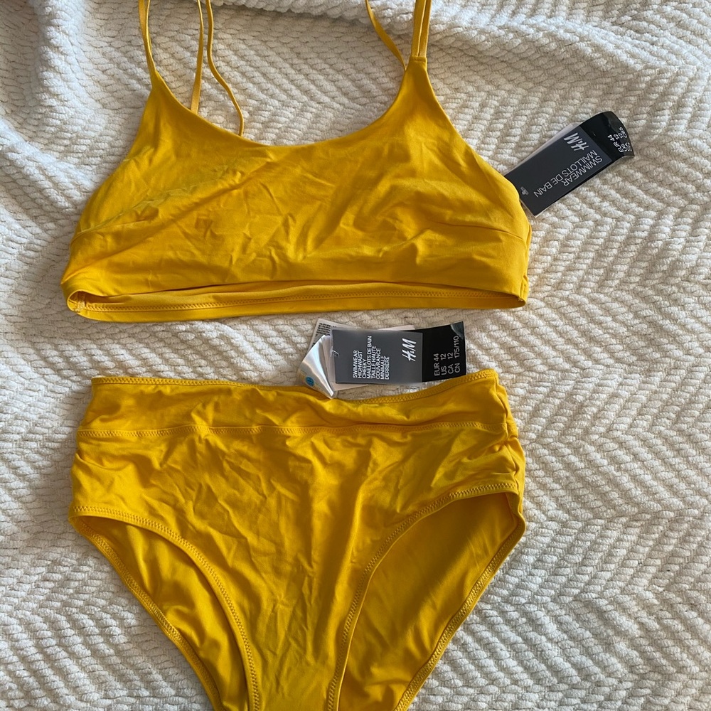 Yellow bikini swimsuit